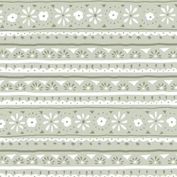 Folk Stripe in Light Sage