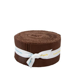Confetti Cotton 2.5" Strip Roll in Brownie