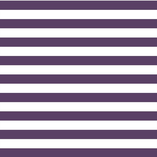 Horizontal Candy Stripe in Aubergine