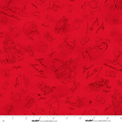 Dear Santa Mono in Red