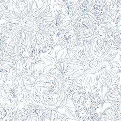 Paperie in Blue Jay on White
