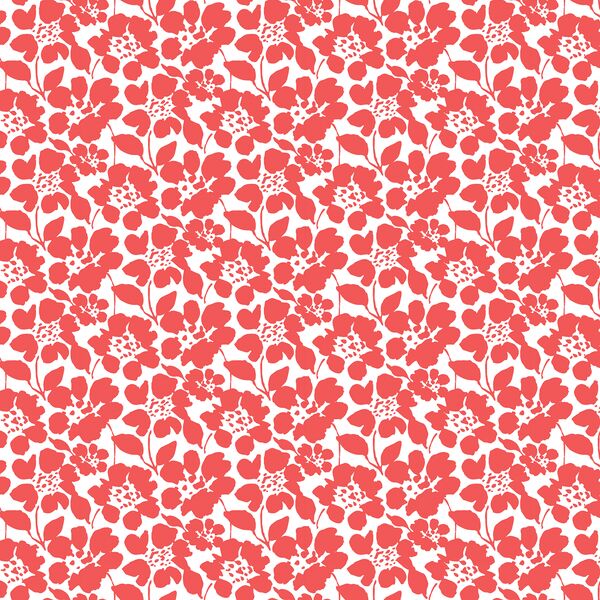 Roundabout Floral in Barn Red