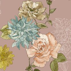Large Dahlia Rose in Mauve Blush