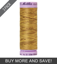 Choco Banana (9075-9828) - Silk Finish Cotton Multi 50wt - 109 Yards (3 Pack)