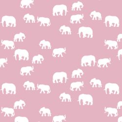 Elephant Silhouette in Carnation