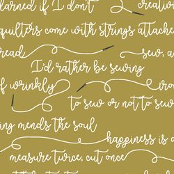Sew to Speak in Gold