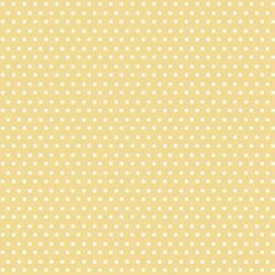 Winter Dot in White on Sunny Yellow
