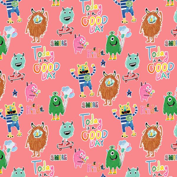 Little Monsters Quotes in Peach