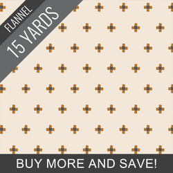 Affinity Shine Flannel in Creme - 15 Yard Bolt