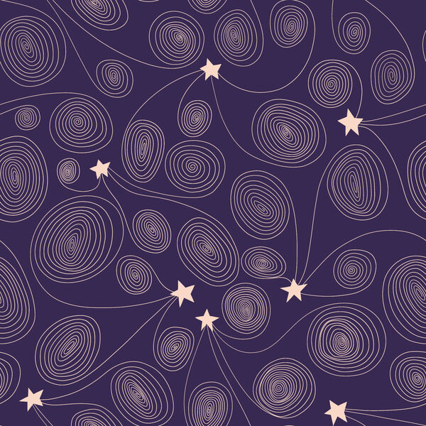 Star Swirls in Purple
