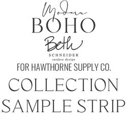 Modern Boho Sample Strip