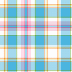 Romantic Tulips Plaid in Daydream