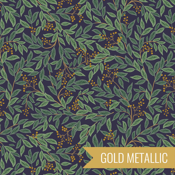 Willowberry in Navy Metallic