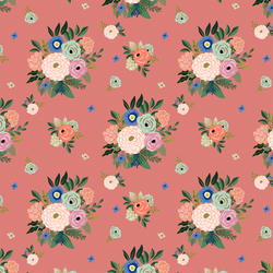 Small Deco Bouquet in Muted Coral