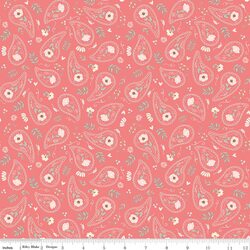 Floral Swirls in Lipstick