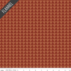 Into the Woods Triangles Flannel in Rust