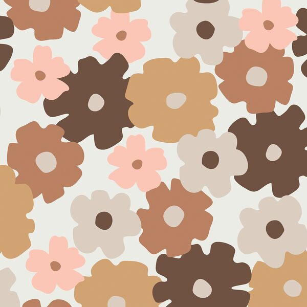 Large Mod Floral in Neutral