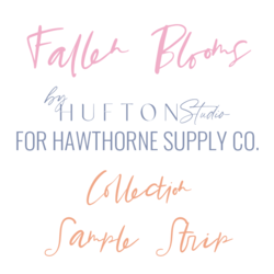 Fallen Blooms Sample Strip