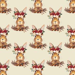 Little Autumn Hare in Soft Beige