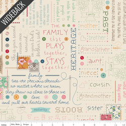Stitched Families Wideback in Linen