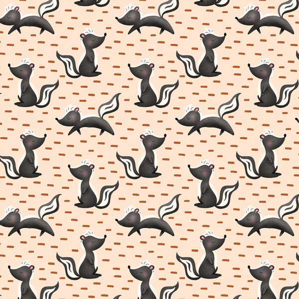 Dashing Skunks in Warm Cream