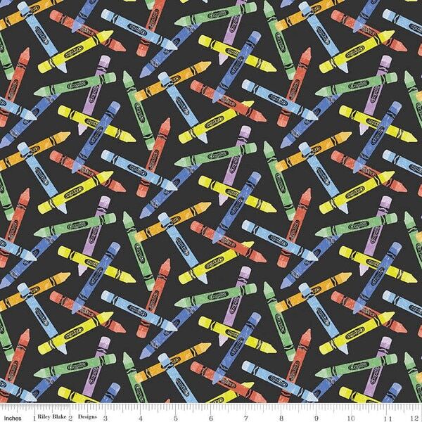 Crayon Toss in Black