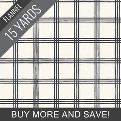 Creepy Crossroads Flannel in Ghost - 15 Yard Bolt