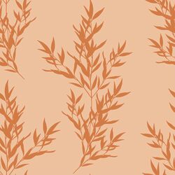 Branches in Caramel on Peach