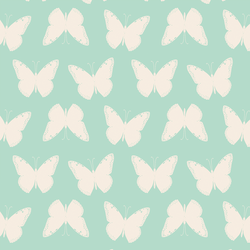 Summer Butterflies in Sweet Mint