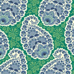 Large Paisley in Fresh Green