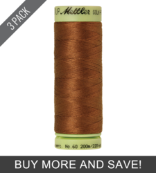 Light Cocoa (9240-0900) - Silk Finish Cotton 60wt - 220 Yards (3 Pack)