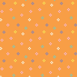 Cosmic Confetti in Orange