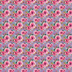 Tiny Roselynn Floral in Magenta on Iris