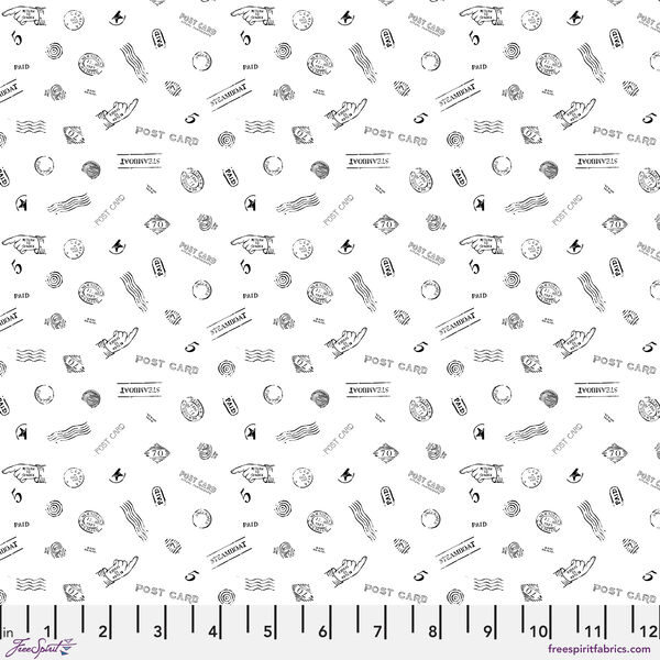 Cancellation Stamps in White