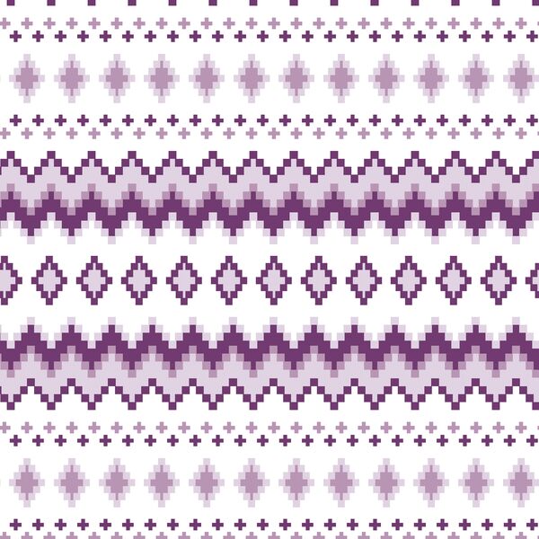 Winter Fair Isle in Sugar Plum