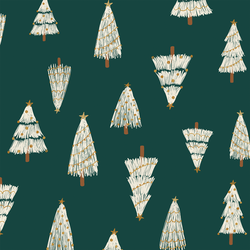Christmas Trees in Emerald Green