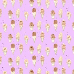 Ice Cream in Bright Violet