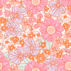 Large Blooming Summer in Bubblegum