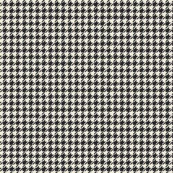 Houndstooth in Dark Charcoal Gray and Cream