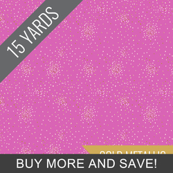 Clusters in Perfect Pink Metallic - 15 Yard Bolt