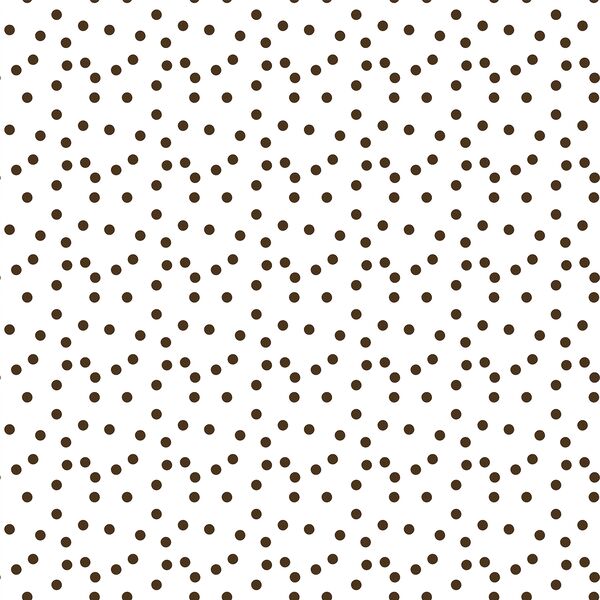 Sunflower Dot in Dark Maple on White