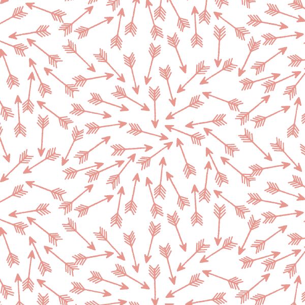 Arrows in Tulip on White