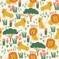Lion Family in Good Morning