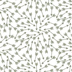 Arrows in Olive on White
