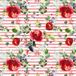 Small Boho Winter Garden in Peppermint Stripe