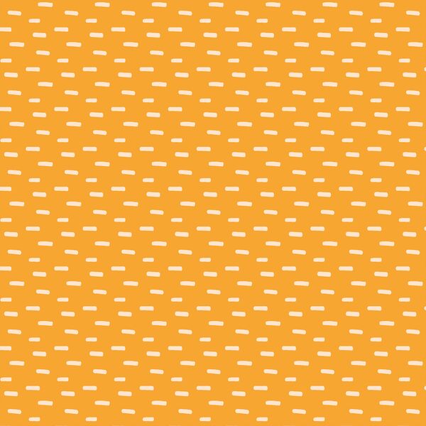 Stitch in Warm Cream on Marigold Yellow
