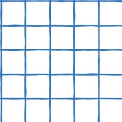 Windowpane in Cerulean on White