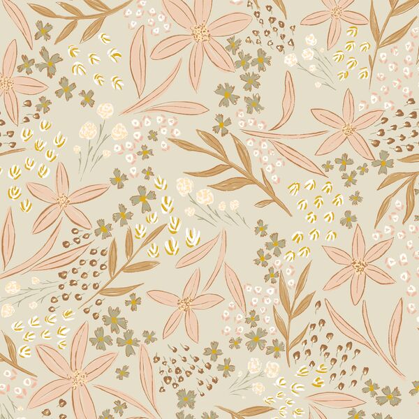 Boho Fields in Eggshell