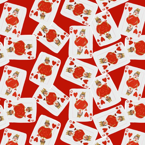 Scattered Queens in Red