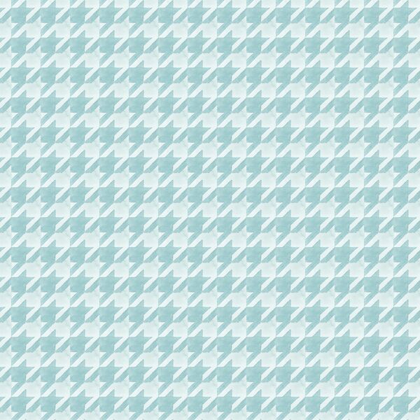 Painted Houndstooth in Light Teal